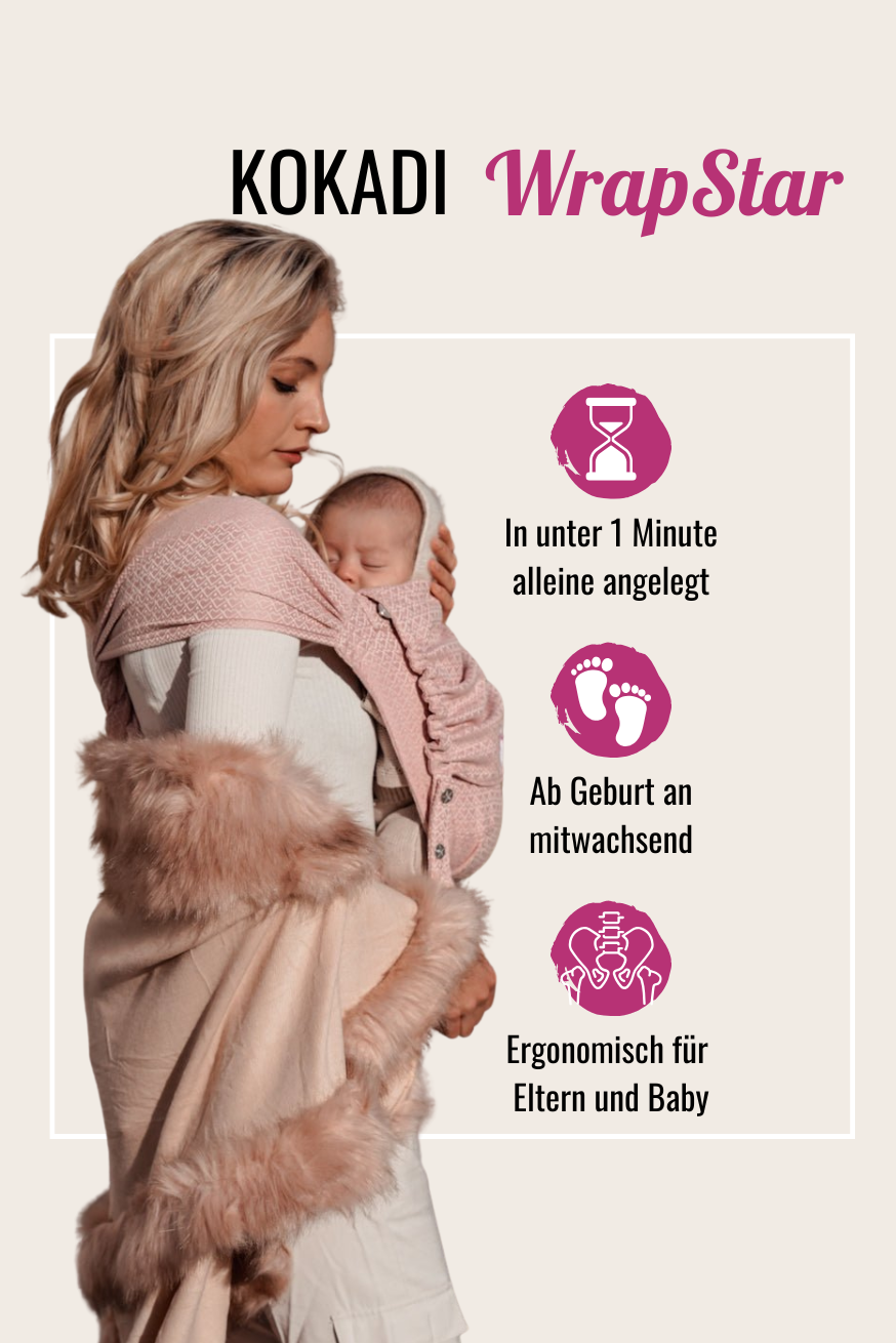 Porte-bébé WrapStar Heart2Heart Rose