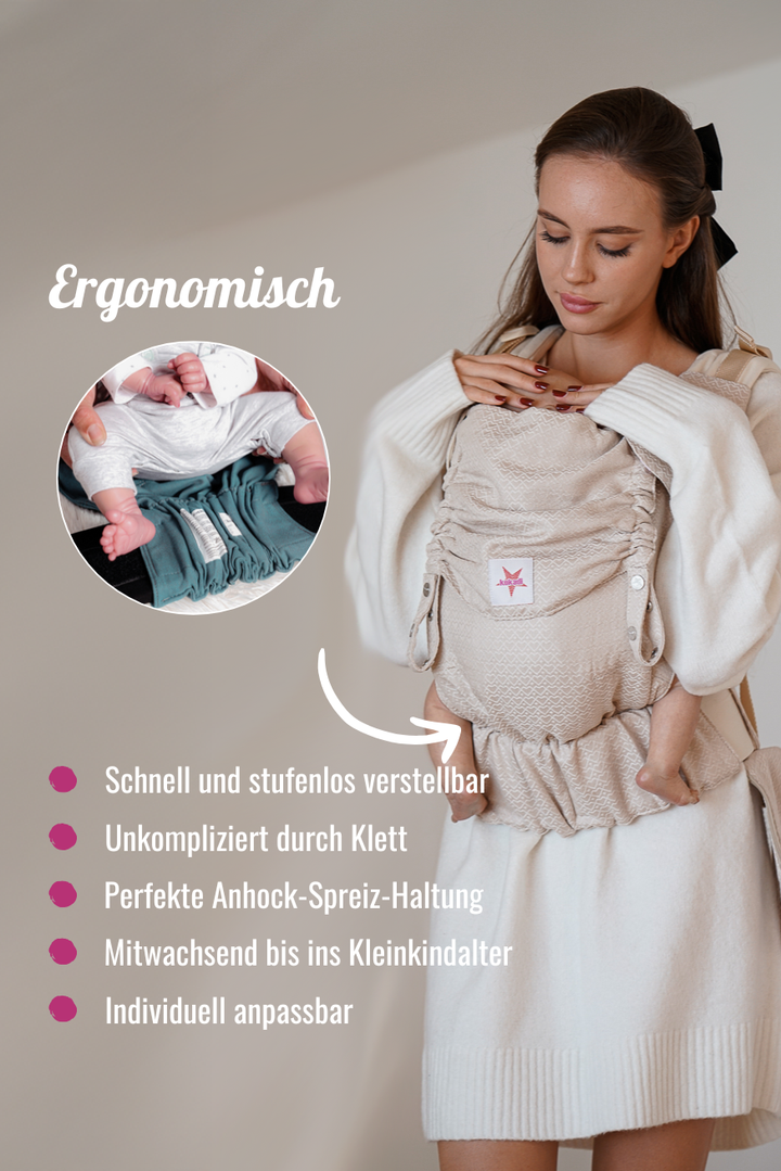 Porte-Bébé Flip Heart2heheart Black Beauty