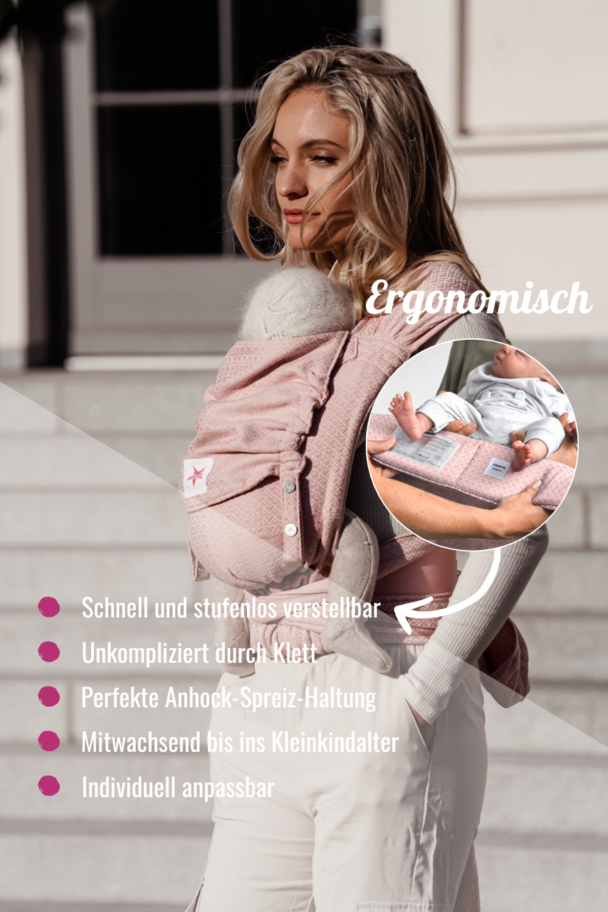 Porte-bébé WrapStar Heart2Heart Rose