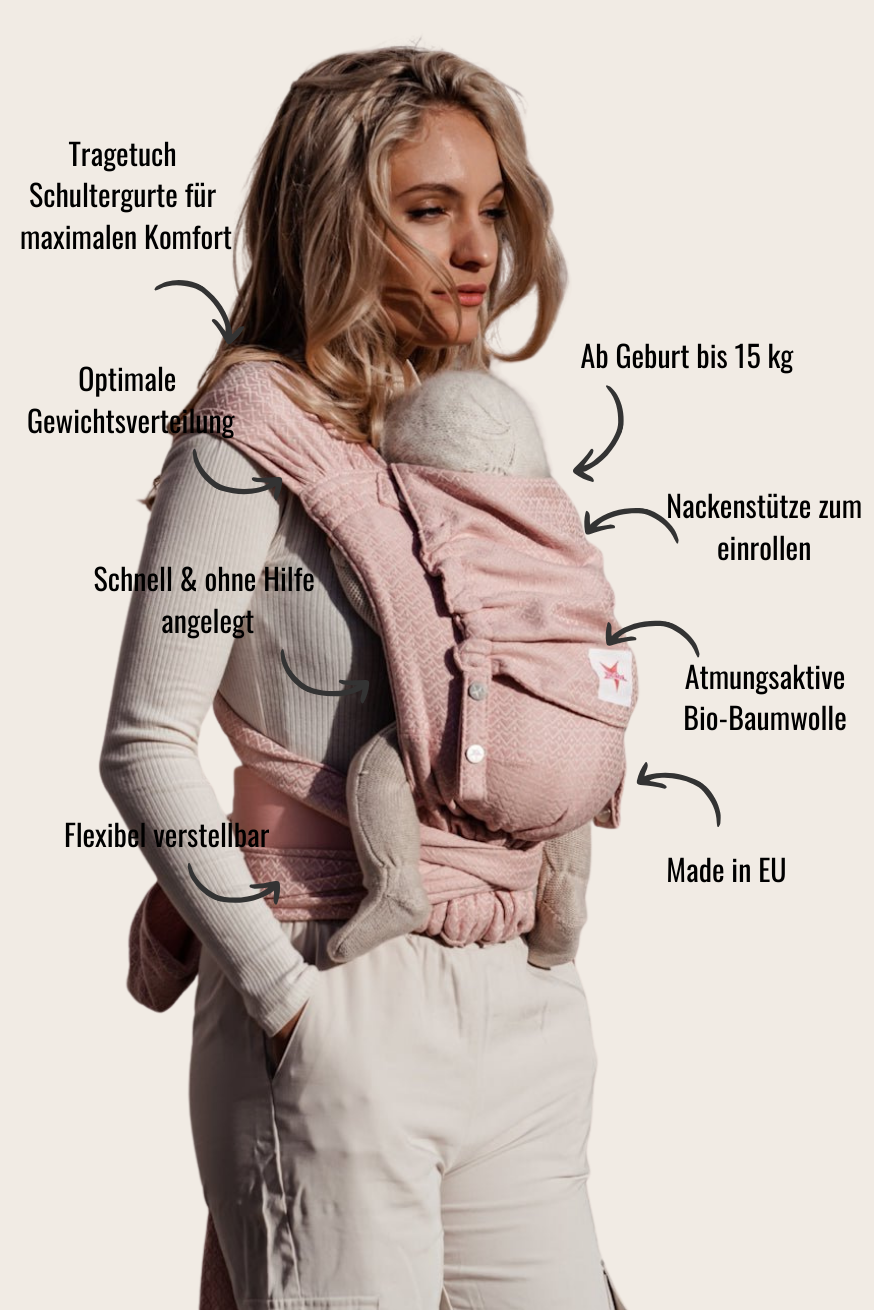 Porte-bébé WrapStar Heart2Heart Rose