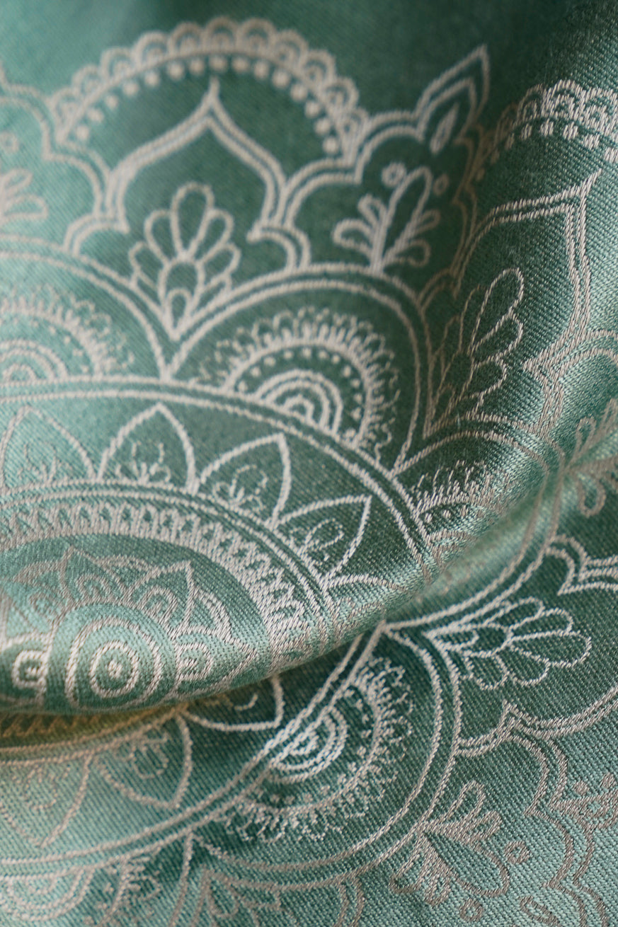 Écharpe de portage Mandala beige olive