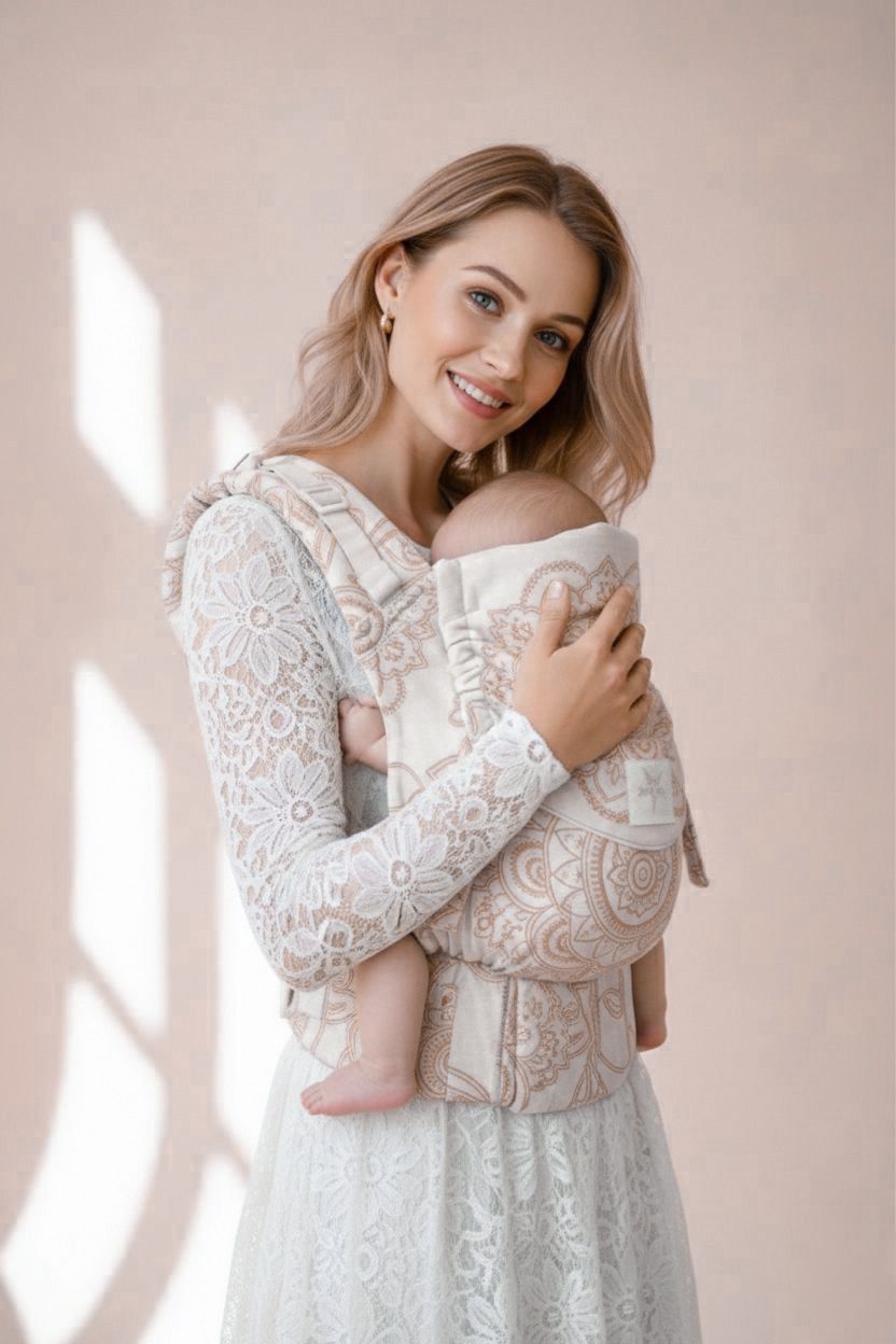 Porte-Bébé Flip X Mandala Café au lait