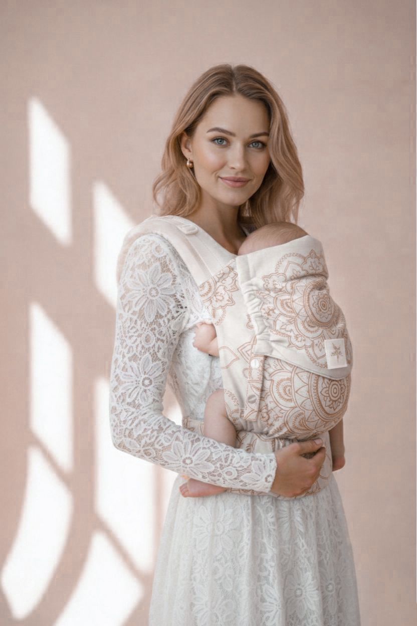 Porte-Bébé Flip Mandala Café au lait
