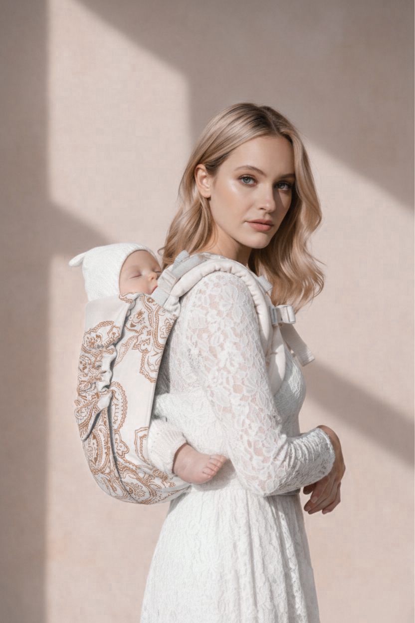 Porte-Bébé Onbu Mandala Café au lait