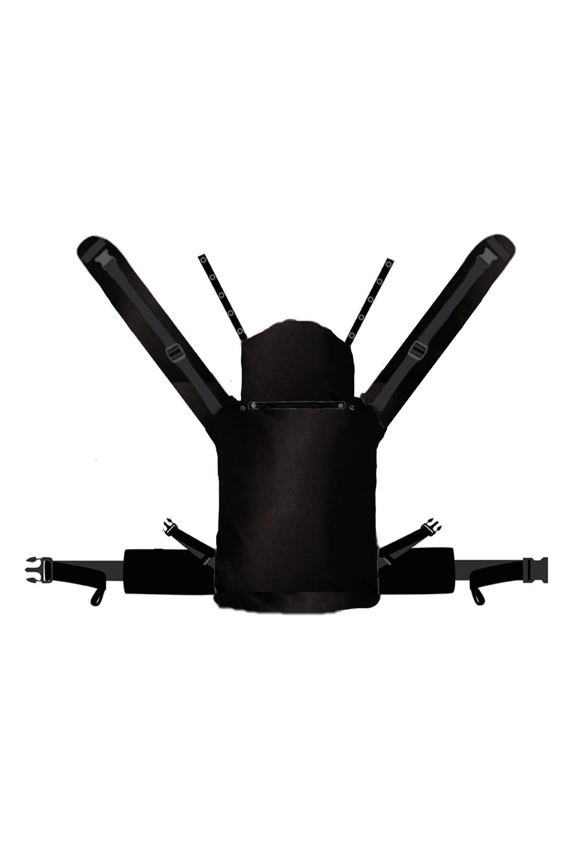 Porte-Bébé Flip X Juste noir - KOKADI