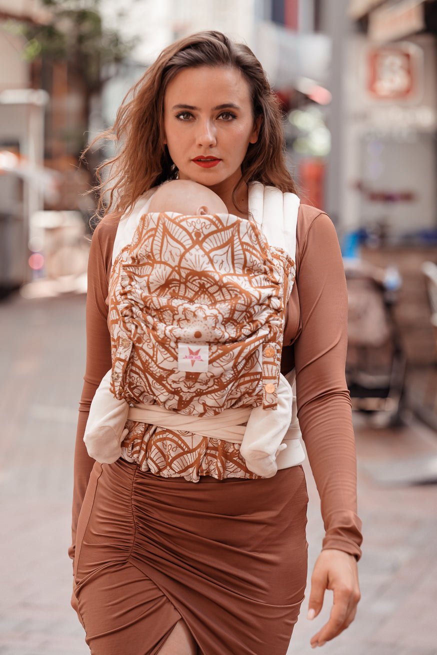 Porte-Bébé Onbu Lilenia Latte Macchiato - KOKADI