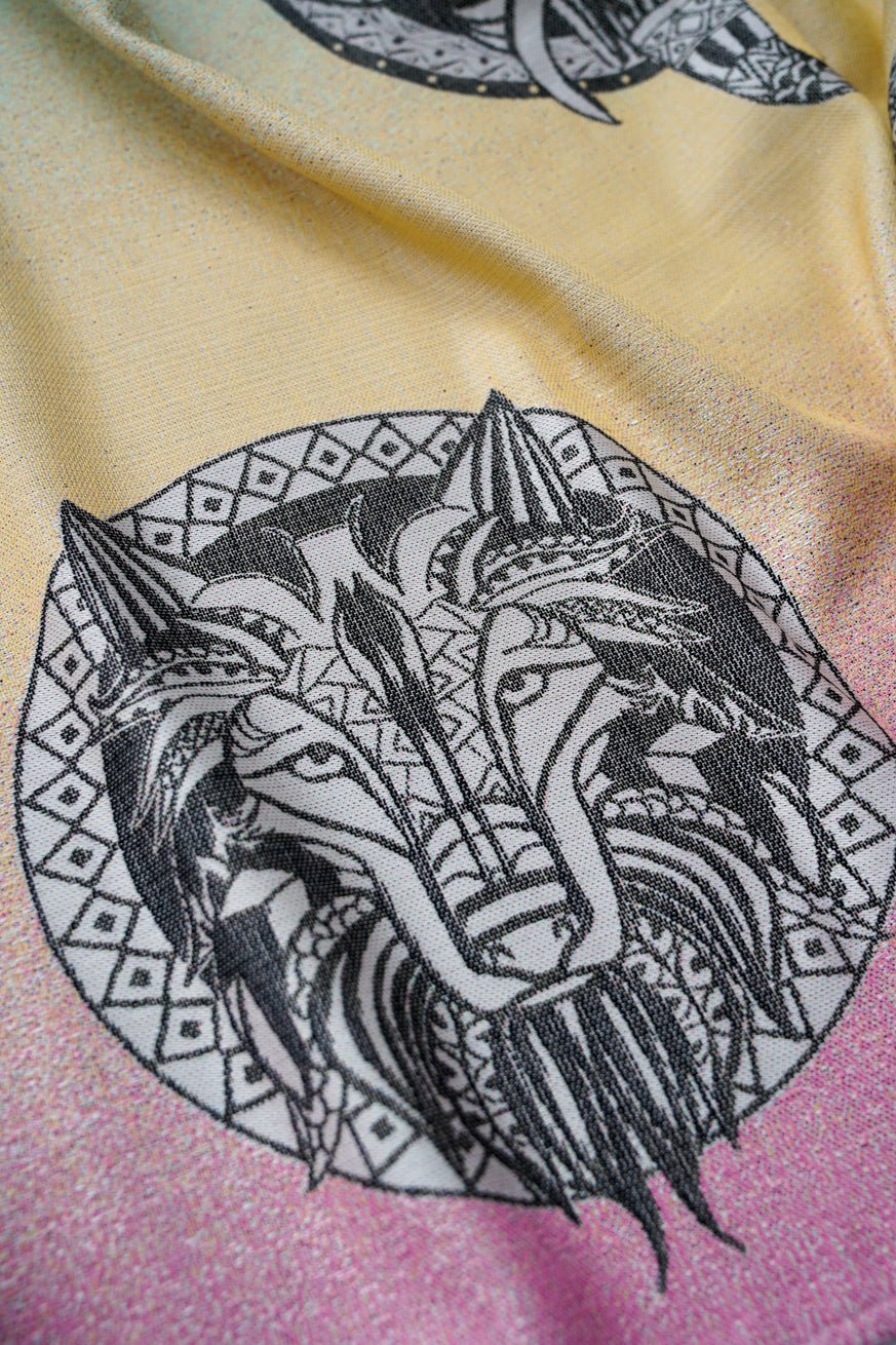 Porte-Bébé Onbu Loup Mandala Sauvage - KOKADI