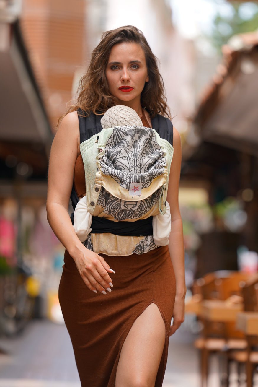 Porte-Bébé TaiTai Loup Mandala Sauvage - KOKADI