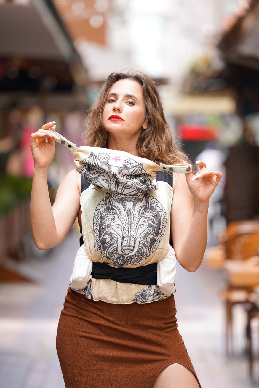 Porte-Bébé TaiTai Loup Mandala Sauvage - KOKADI