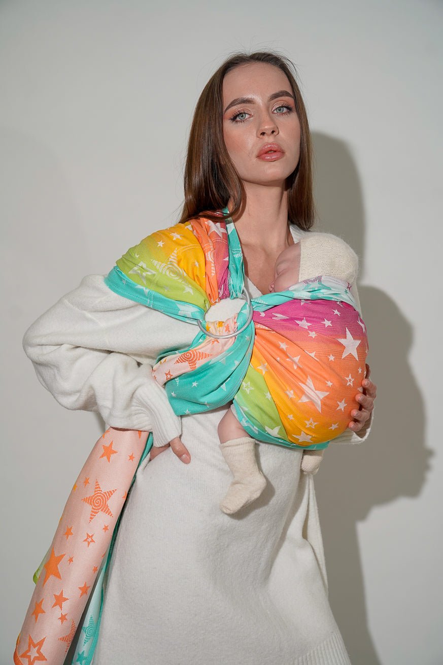 Écharpe de portage anneaux Julia Étoiles KOKADI