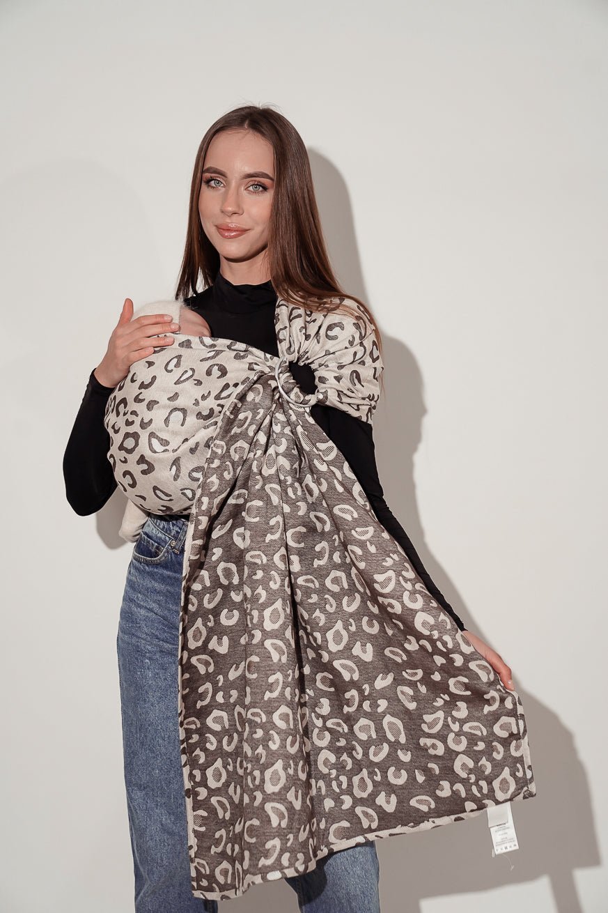 Écharpe de portage anneaux Lin Safari Maomi - KOKADI