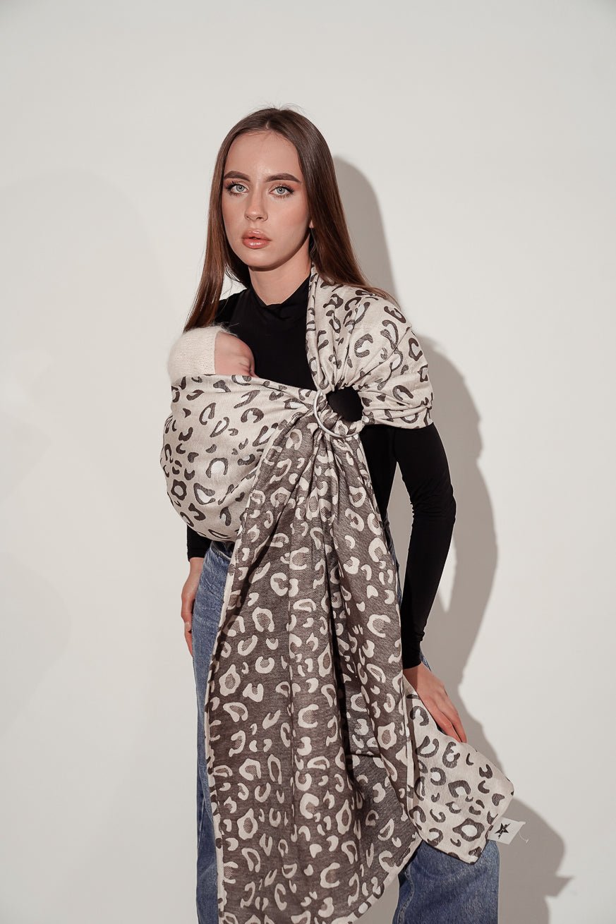 Écharpe de portage anneaux Lin Safari Maomi - KOKADI