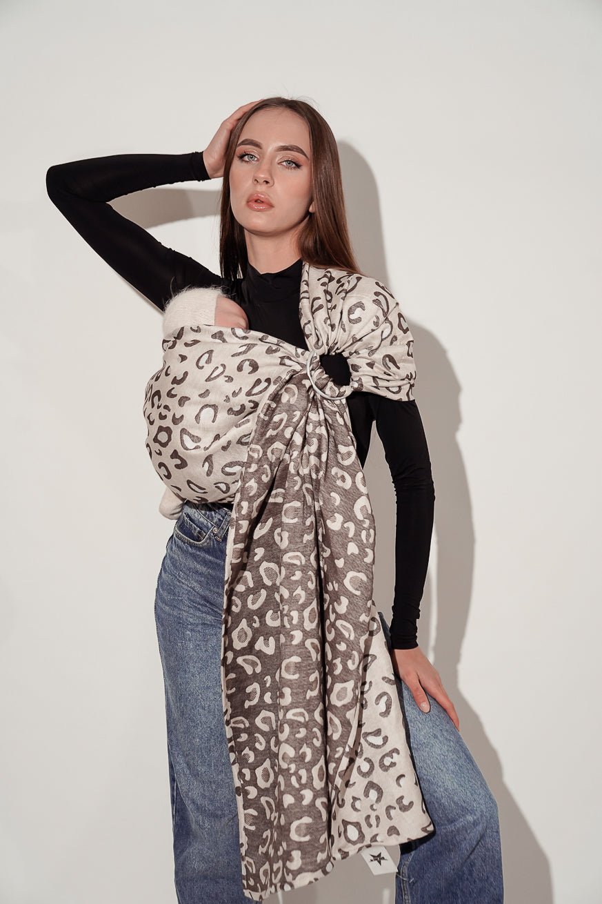 Écharpe de portage anneaux Lin Safari Maomi - KOKADI