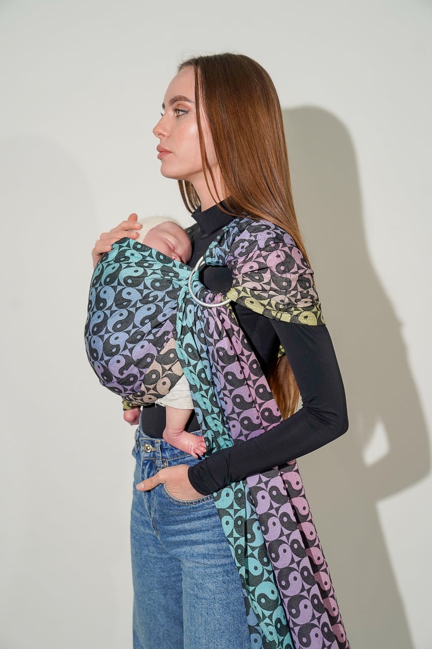 Écharpe de portage anneaux Vicky aime l'équilibre - KOKADI