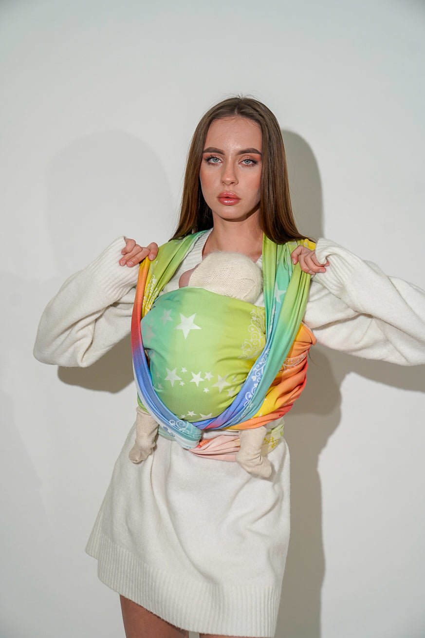 Écharpe de portage Enfants étoiles verticaux - KOKADI