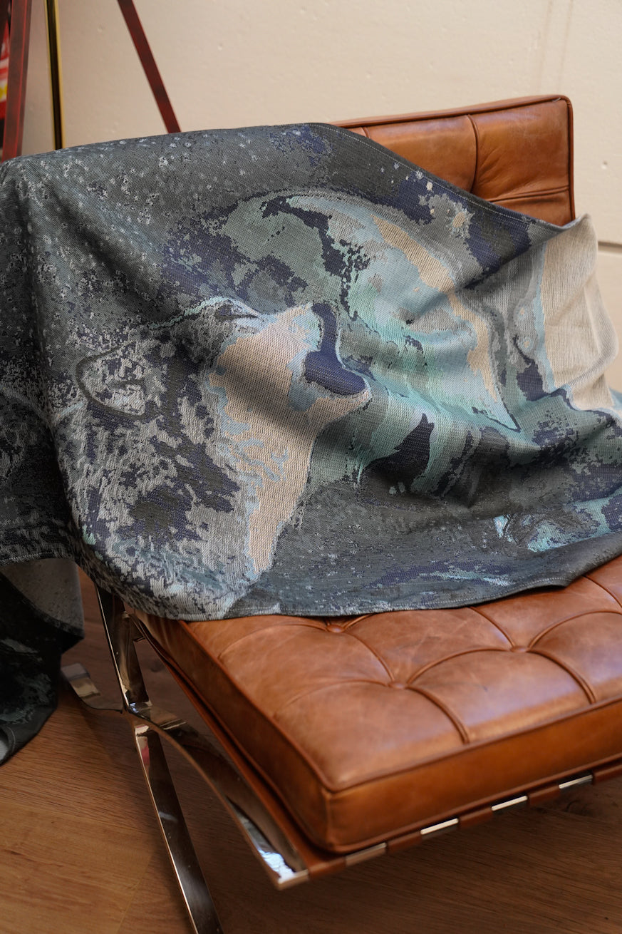 Écharpe de portage anneaux Loup au clair de lune