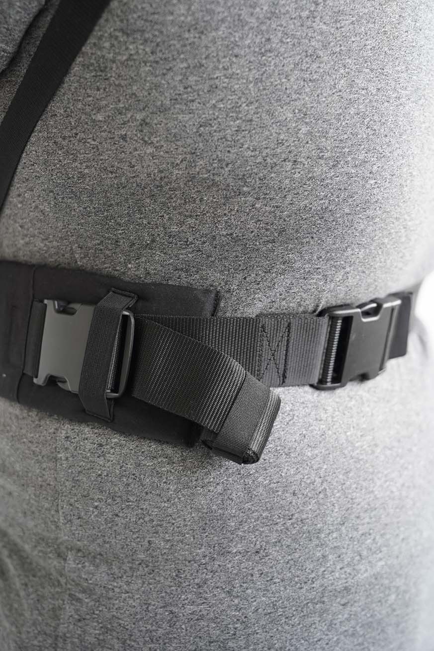 Extension latérale de la ceinture de hanche, barre de boucle carrée