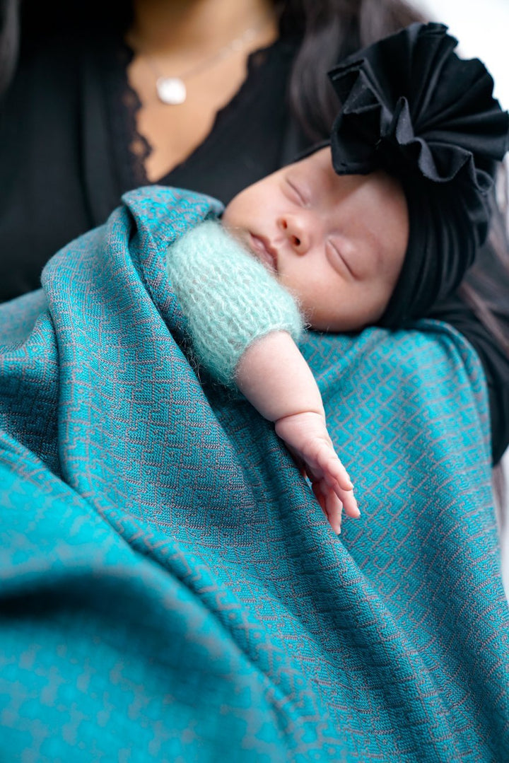 Couverture bébé Heart2Heart lagon - KOKADI