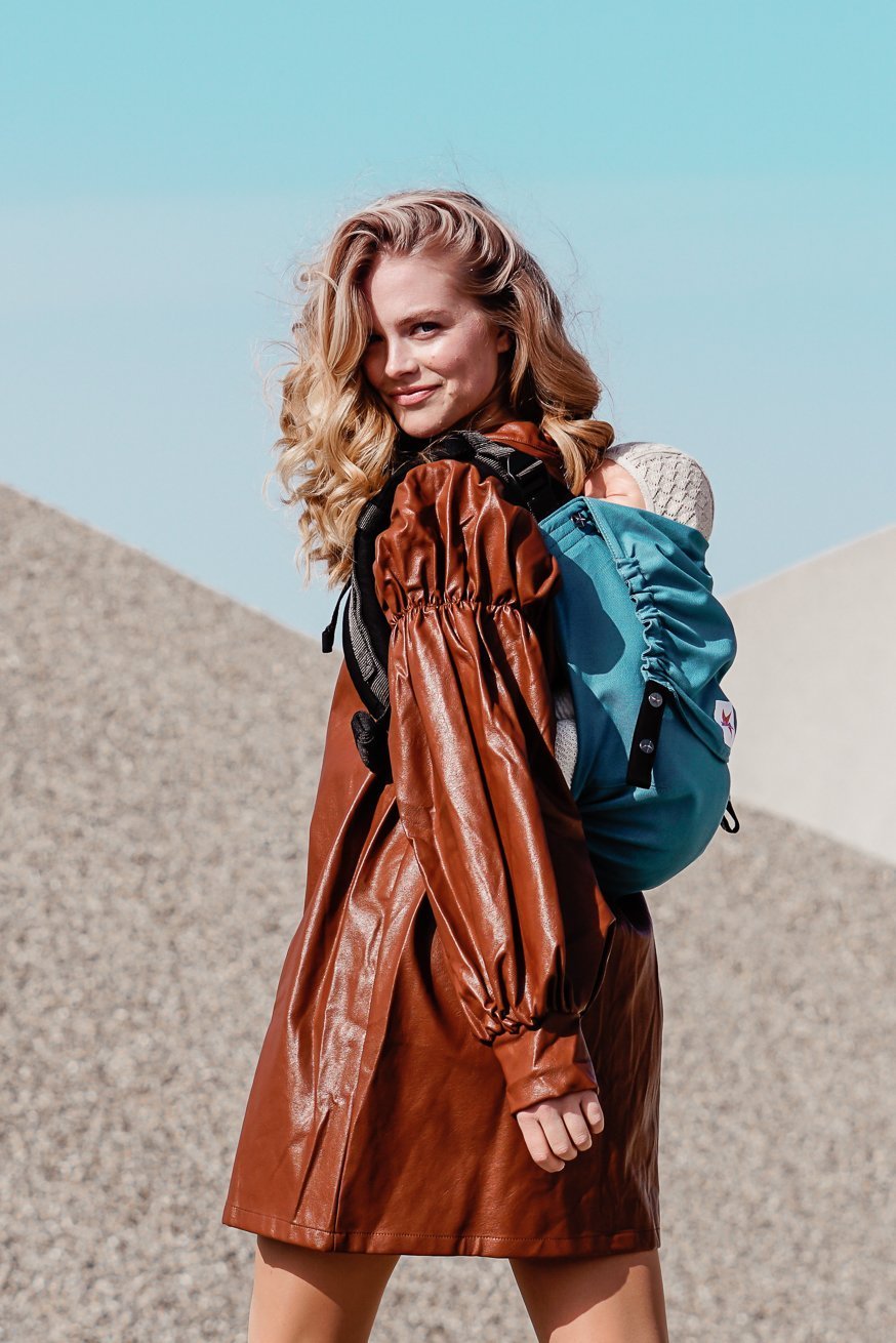 Porte-Bébé Onbu Juste lagon - KOKADI