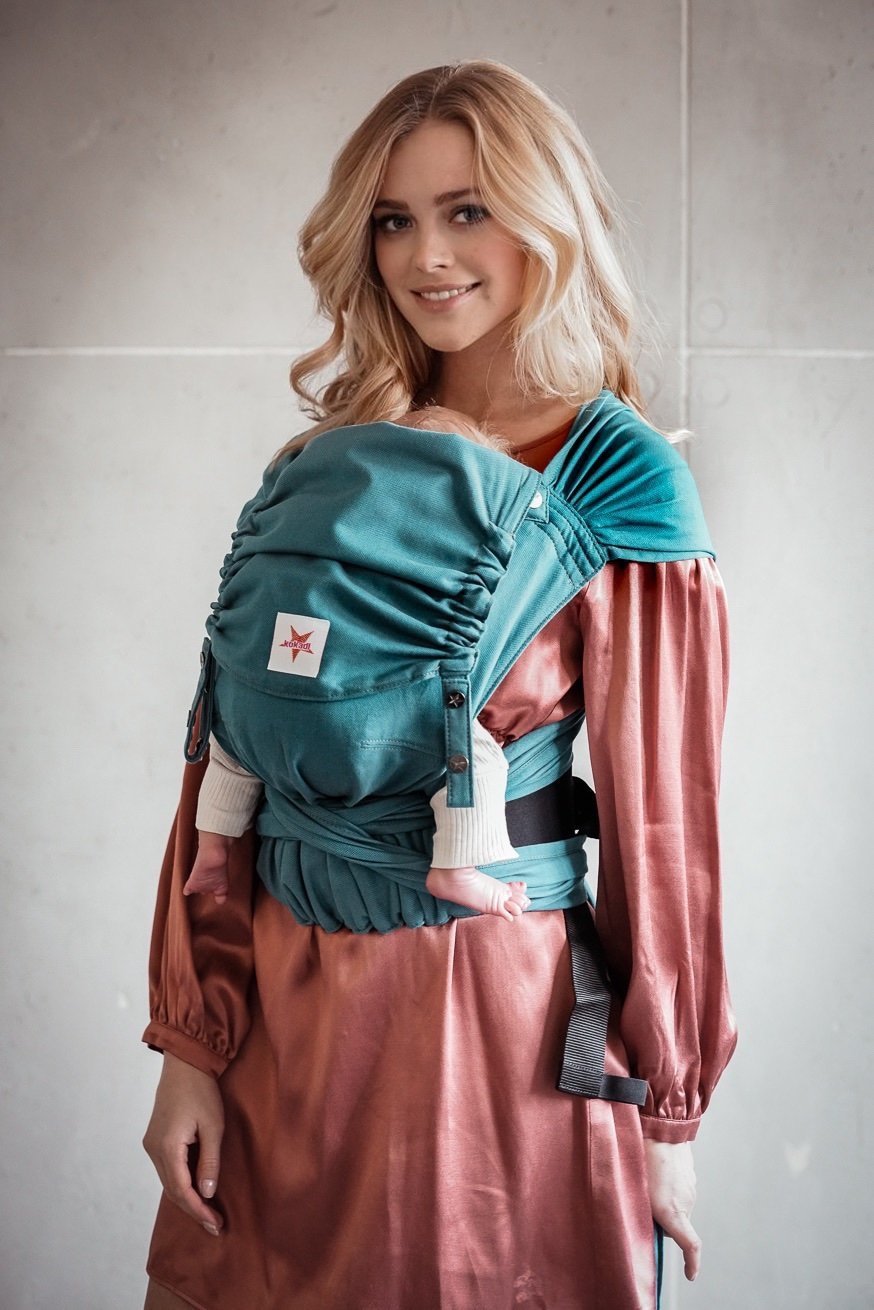 KOKADI Porte-Bébé WrapStar Juste lagon