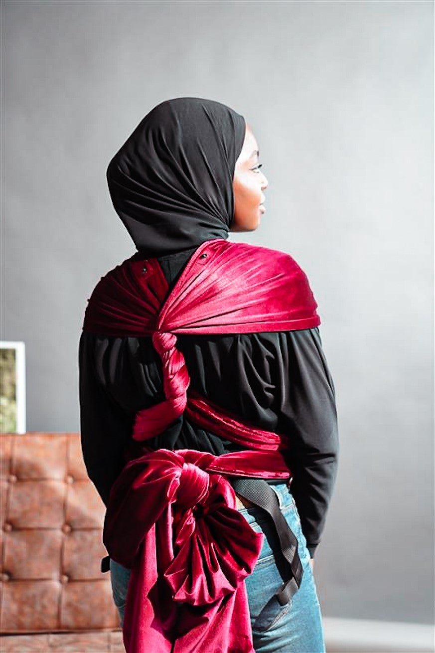 Porte-Bébé WrapStar Rubis doux et velouté - KOKADI