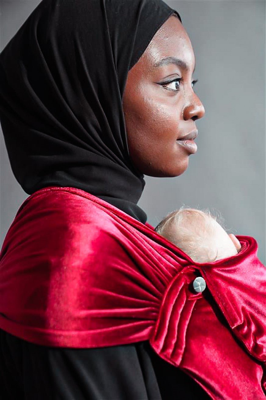Porte-Bébé WrapStar Rubis doux et velouté - KOKADI