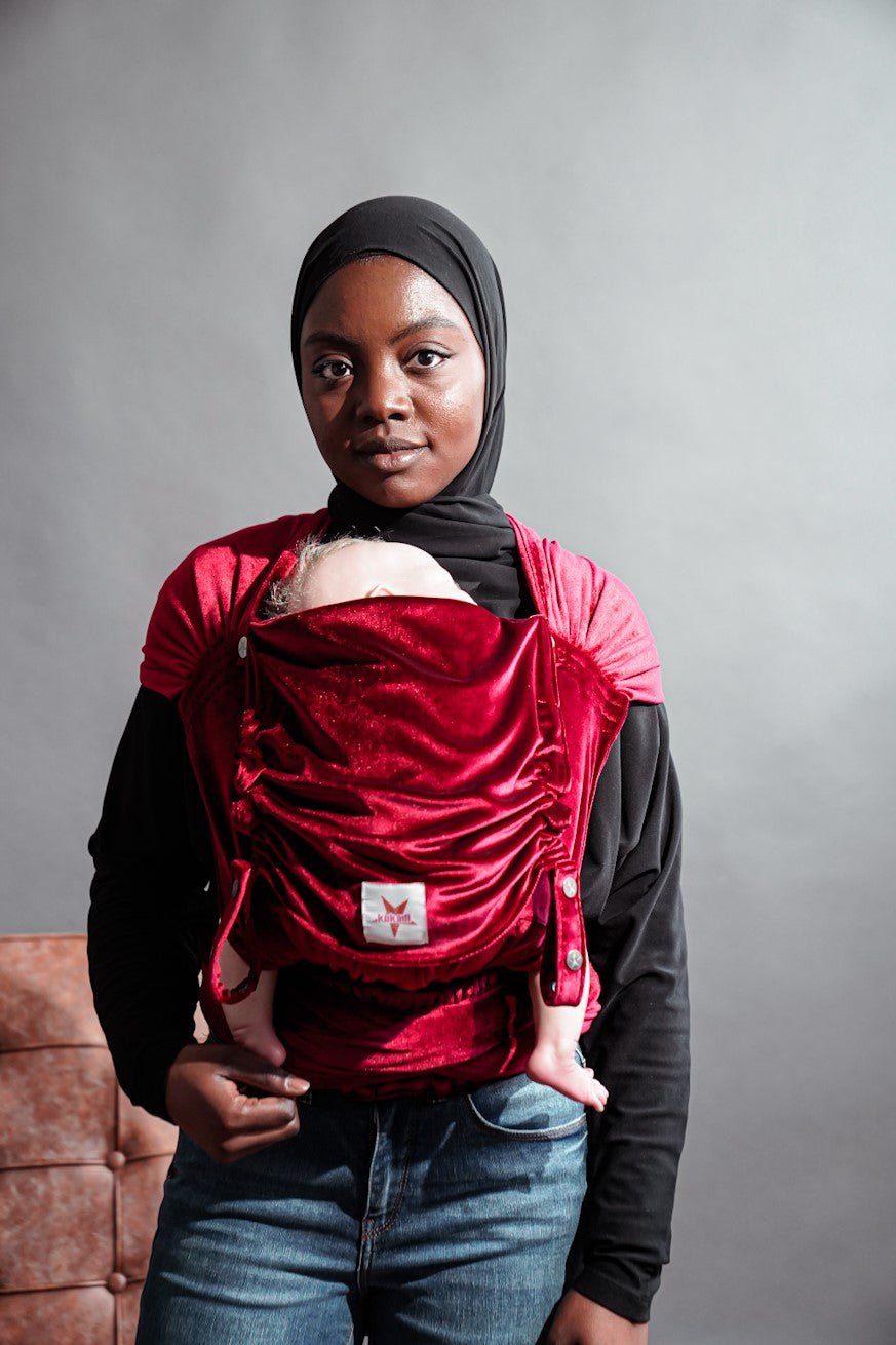 Porte-Bébé WrapStar Rubis doux et velouté - KOKADI