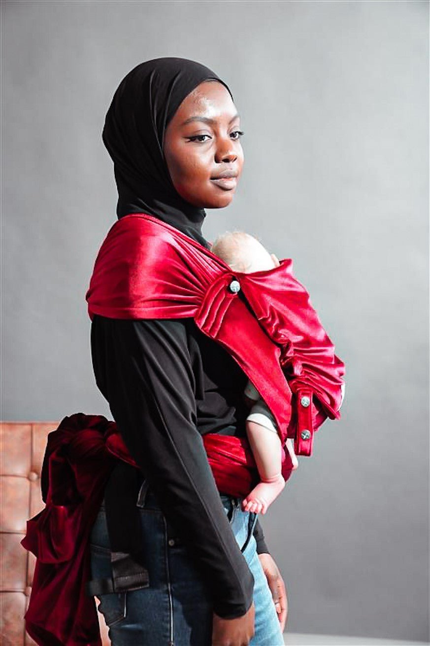 Porte-Bébé WrapStar Rubis doux et velouté - KOKADI