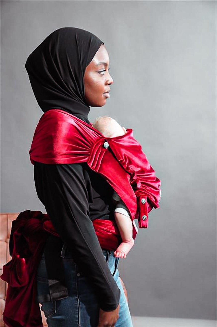 Porte-Bébé WrapStar Rubis doux et velouté - KOKADI