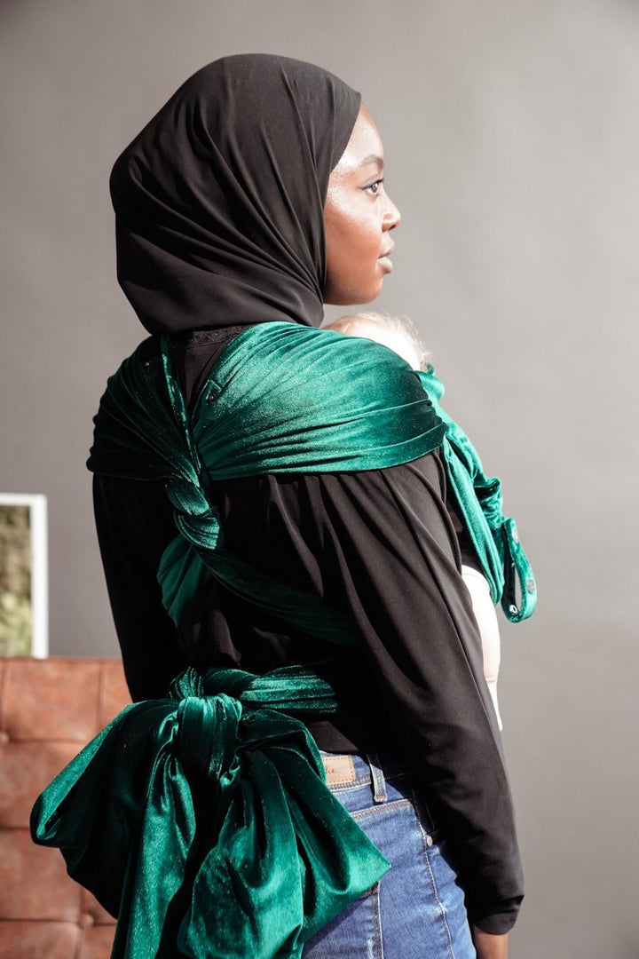 Porte-Bébé WrapStar Émeraude douce et veloutée - KOKADI