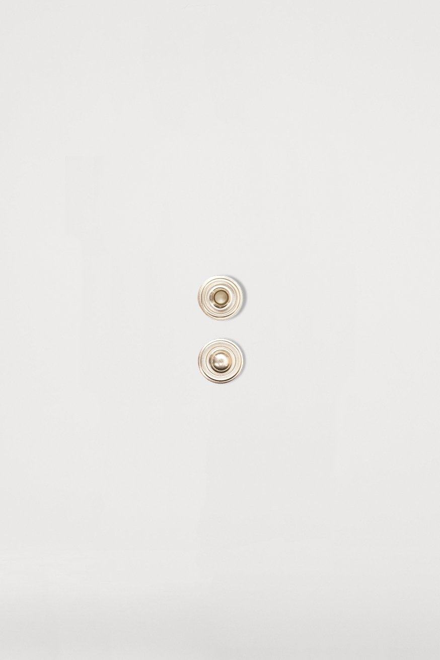 Bouton poussoir mâle argent (neuf) - KOKADI