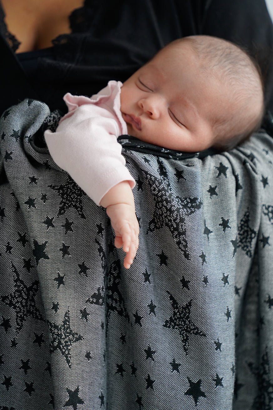 Kuscheltuch Leo Sterne Monochrom - KOKADI